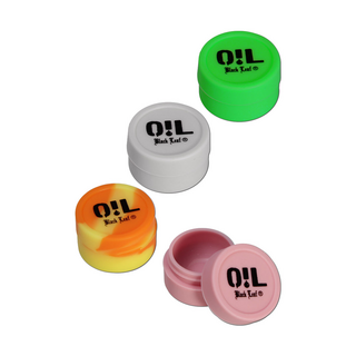 Silikon-Öldose rund 5ml, dm 32 x h 20mm, Oil Black Leaf,...