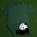 THTC Mens Tee, Panda hemp green