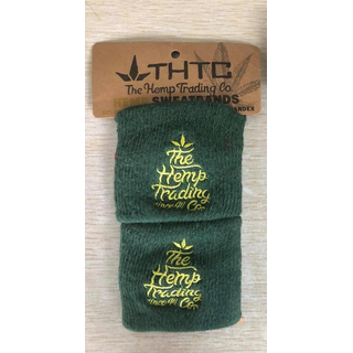 THTC Hemp Sweatbands, green, the hemp trading co