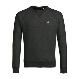 THTC Embroidered Dark Grey Organic Cotton Sweater (LOGO)