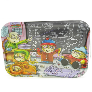 Dunkees Rolling Tray Metall , Life Lessons, Large, 30x20cm