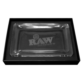 RAW limited Crystal Glass Rolling Tray, large, 27,5 x 17,5 x 3cm
