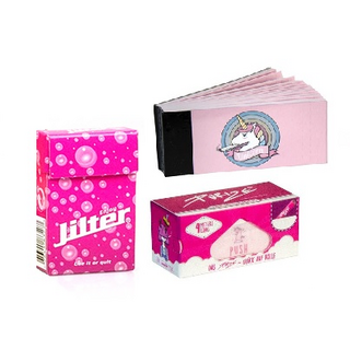 Einhorn Smoking Set, je 1x PURIZE PINK Rolls, Pink...