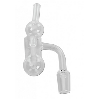 Oil Black Leaf Quarz Banger mit Bauch, inkl. Carb Cap +...