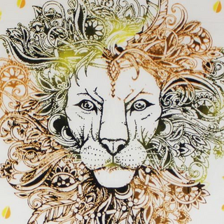 Wandtuch 140 x 220, Lion 2 gelb