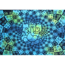 Wandtuch 140 x 220, Ganesh-Om-Vision batik, diverse Farben