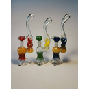 DuoGlass twisted Bubbler, 270mm. 25cm, NS 14,5mm, diverse...
