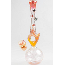 DuoGlass golden Donut Bong, 250g, 30cm, Rubber Gromet