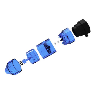Ooze Flow Grinder + Dispenser, blue