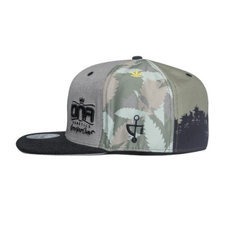 Flat Bill Cap DNA, Leaf Camo Grey  size 7 1/4 - 58cm - Small