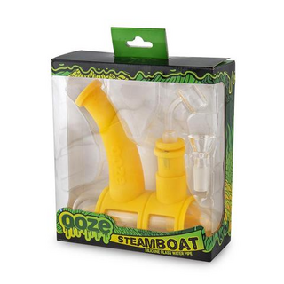 Ooze Steamboat 2 in1-l-Bong Silikon, Yellow
