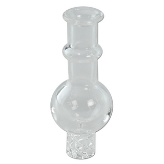 Carb Cap Kugel aus Quarzglas, dm 25mm, mit Loch, klar