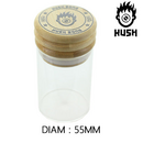 CNC-Grinder + Glasbeh�lter, Kush Bong, h 105mm, � 55mm, 3...