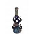 Glasbong mit kunstvoller Verzierung, 22cm, Rubber-Gromet