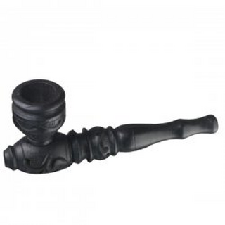 Holzpfeife mit Schraubkopf, schwarz, 10cm, MS27