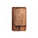 Marley Natural Rolling Tray mit Schaber, Walnussholz,...