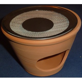Räuchergefäß Terrakotta Konus, dm 10cm (Räuchersieb 9,5...