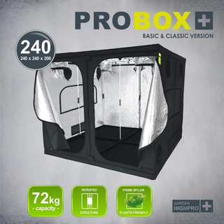 GHP Probox Basic 240, Zuchtzelt aus 420D Nylon, 240x240x200cm