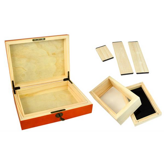Rolling Supreme Humidor/Wooden Rolling Box G4 inkl. Sifter, 27,5x21,5x7,5cm, absperrbar