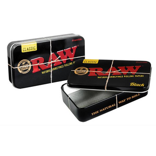 RAW BLACK Metalldose, 115x65x25mm