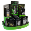 Champ Cannabis Leaf Sturmfeuerzeug, Zippo-Form, grne Flamme