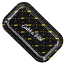 Rolling Tray Metall, VIBES Large, schwarz/gold/silber,...