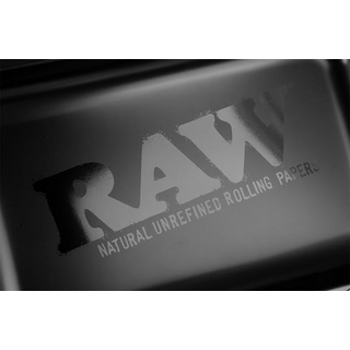 RAW Metal Rolling Tray, Raw Black MATT, Medium, 27,5 x 17,5 x 2,5