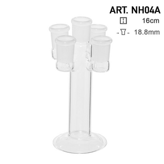 Kopf-Stnder Glas fr 5x 18.8er Kpfe, Zylinder-frmig, NH04A
