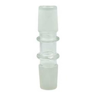 Glas-Adapter gerade, NS18 male + NS18 male