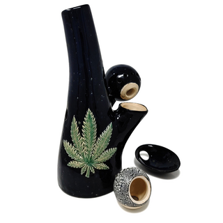 VapBong Art Edition, Hemp Leaf (Black Iris)