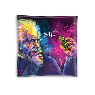 V-Syndicate Glass Ash Tray, 11 x 11cm, Einstein, T= HC