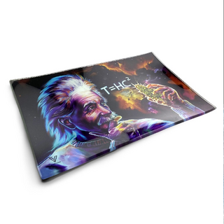 Glass Rolling Tray Einstein T=HC2 Black Hole Large, 26 x...