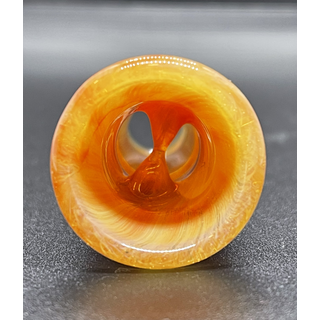 Orglasmus Art-Head, fully worked 18,8mm, Marmor Peach` Sieb (2-Hole), 23,27 gramm
