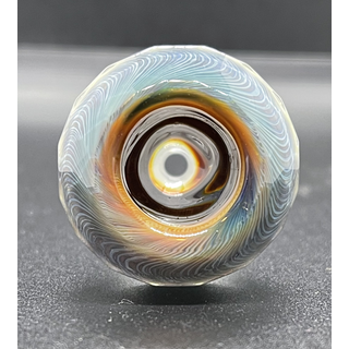 Orglasmus Art-Head, NS 18,8mm, Marmor Rainbow` Flutsch - 2-fach Facettiert