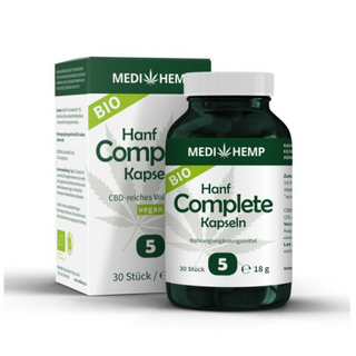 CBD Bio Hanf Complete Kapseln 5%, 60 Stk, Medihemp