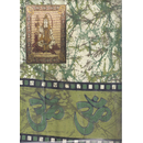 Wandtuch 140 x 220, Tiger Shiva, gr�n