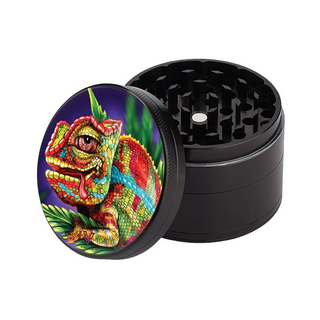 V-Syndicate SharpShred Alu-Grinder, 50mm, 4 tlg mit Sieb., Cloud 9 Chameleon