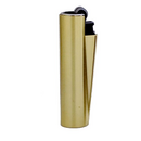 Feuerzeug Clipper Micro Metall-Cover, Gold matt