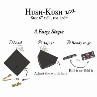 Hush-Kush Pouches, Aufbewahrung und Transport fr Kruter und Pre-Rolleds, Sunset Blvd.
