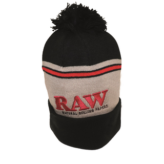 RAW x Rolling Papers Winter Hat, Unisex, Black/Brown