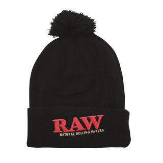 RAW x Rolling Papers Winter Hat, Unisex, Black