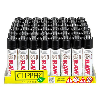 Feuerzeug Clipper Raw WHITE