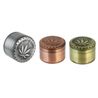 CNC-Grinder+Sieb Nature cant be Illegal, 4-tlg, 50mm, H 35mm, diverse Farben