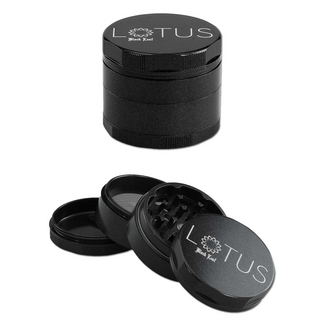 Black Leaf Lotus Grinder 4 tlg, 53mm, keramikbeschichtetes Aluminium, grau