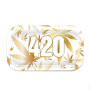 Rolling Tray Metall 420 Gold/white M, 27x16