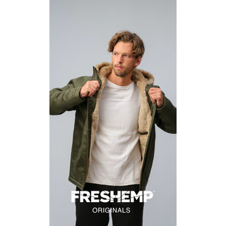 Mens Original Hemp Jacket, by Freshemp, black, green or blue, different sizes