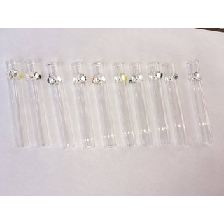 DuoGlass One-Hitter 314, clear, Kopf mit Rollstopp, L...