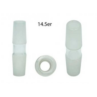 Glas-Adapter gerade, NS14 male + NS14 male