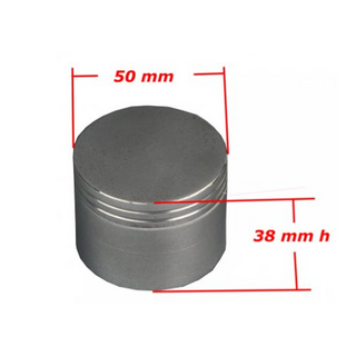 ALU-CNC-Grinder+Sieb, dm 50mm, 4-tlg, Silber