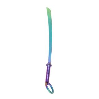 PureSativa Samurai Sword Dabbing Tool, 12cm, Titanium Rainbow